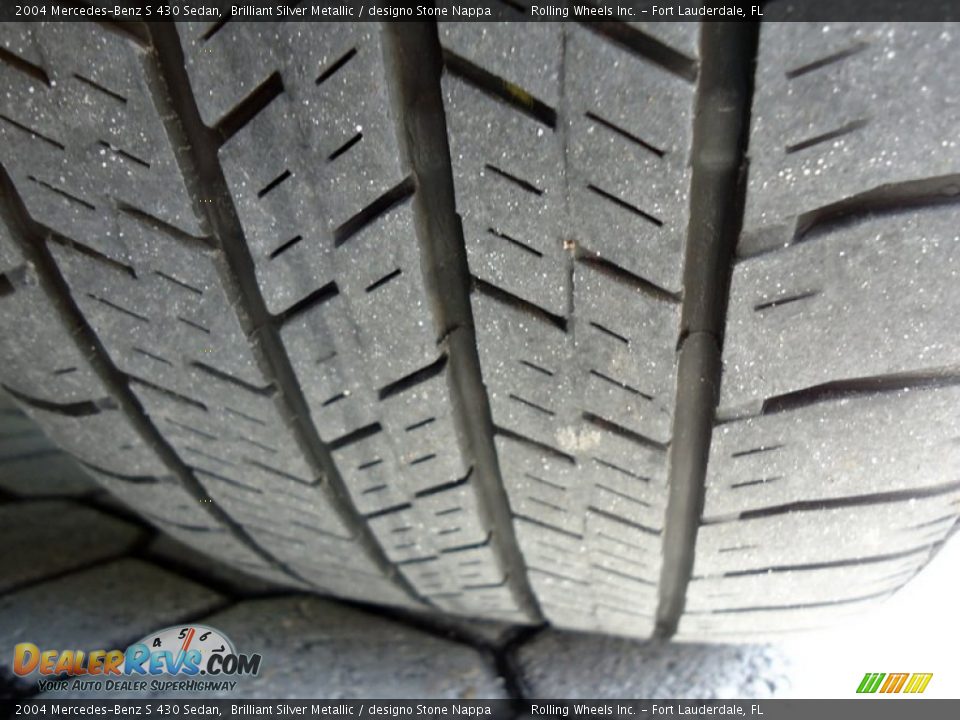 2004 Mercedes-Benz S 430 Sedan Brilliant Silver Metallic / designo Stone Nappa Photo #28