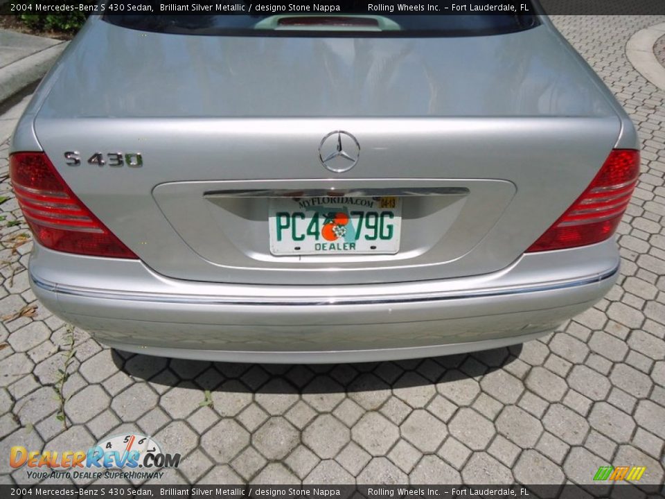 2004 Mercedes-Benz S 430 Sedan Brilliant Silver Metallic / designo Stone Nappa Photo #34