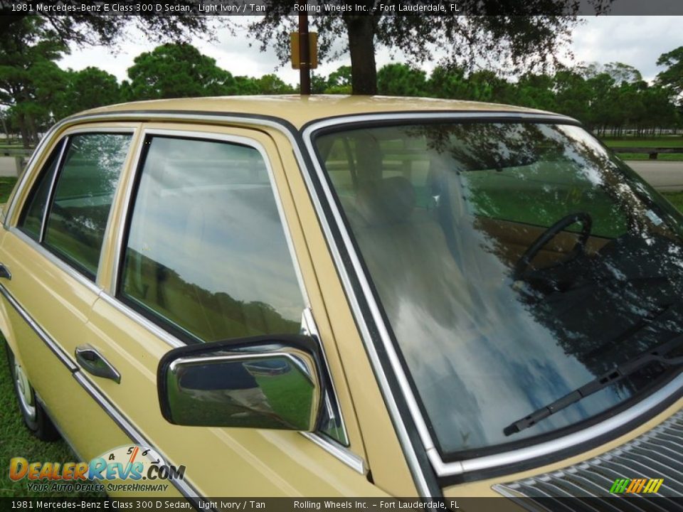 1981 Mercedes-Benz E Class 300 D Sedan Light Ivory / Tan Photo #9