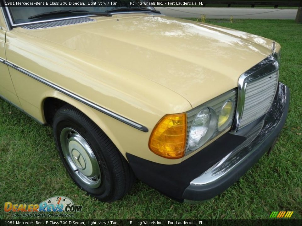 1981 Mercedes-Benz E Class 300 D Sedan Light Ivory / Tan Photo #10