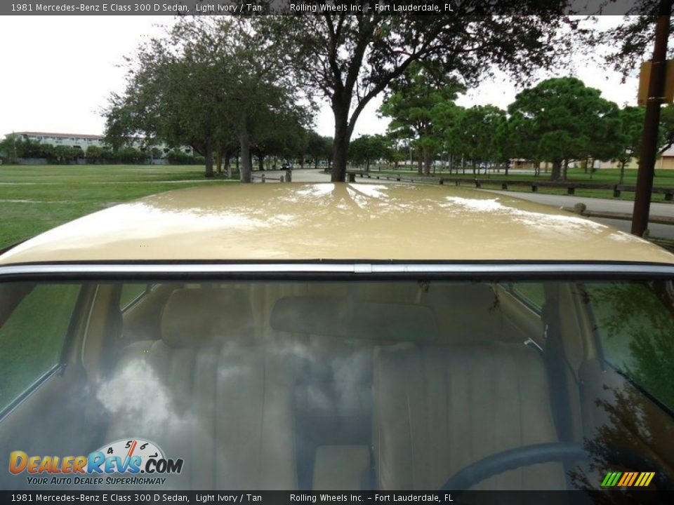 1981 Mercedes-Benz E Class 300 D Sedan Light Ivory / Tan Photo #12