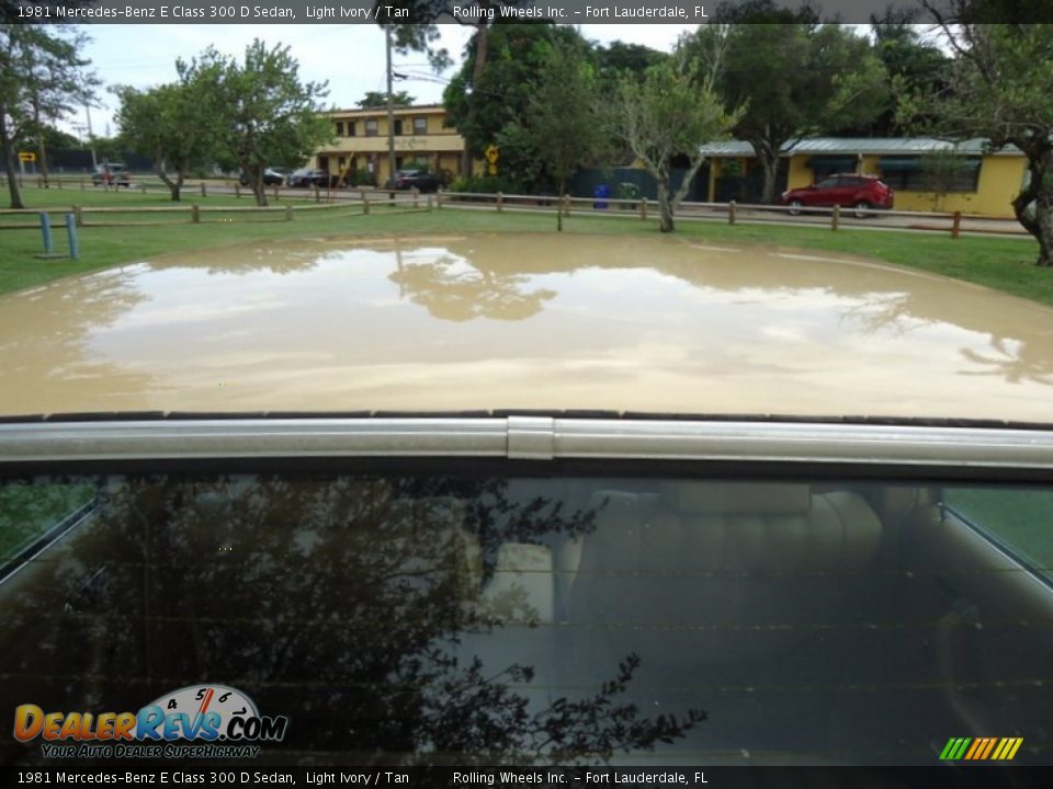 1981 Mercedes-Benz E Class 300 D Sedan Light Ivory / Tan Photo #16