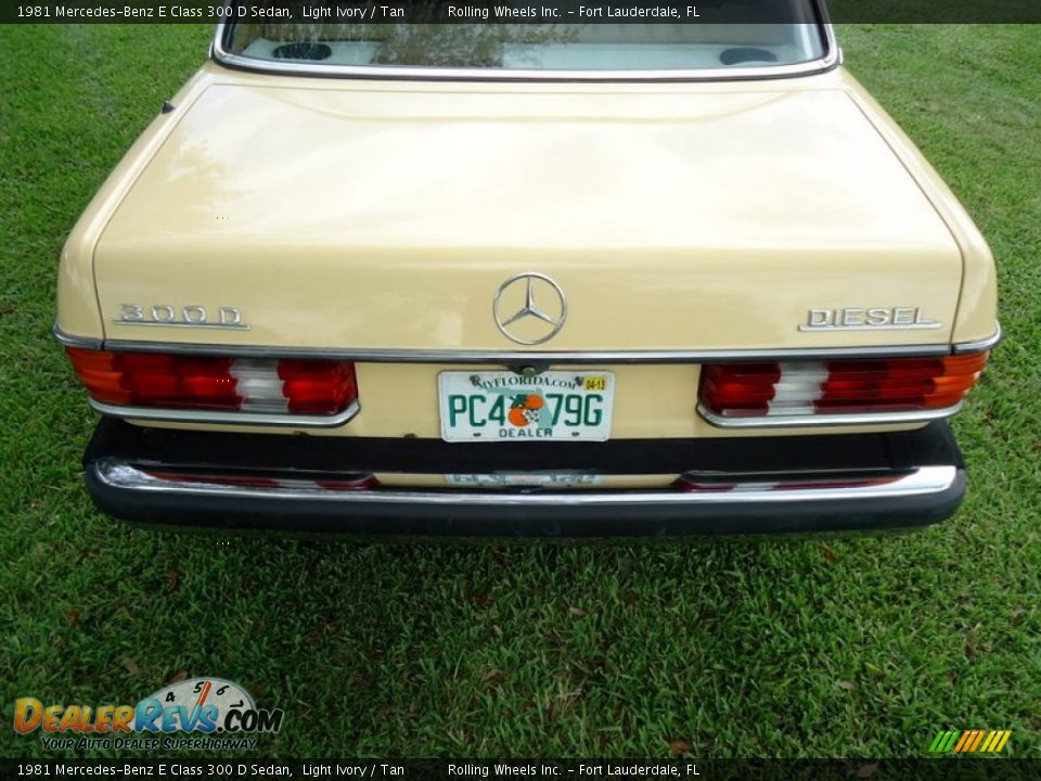 1981 Mercedes-Benz E Class 300 D Sedan Light Ivory / Tan Photo #17