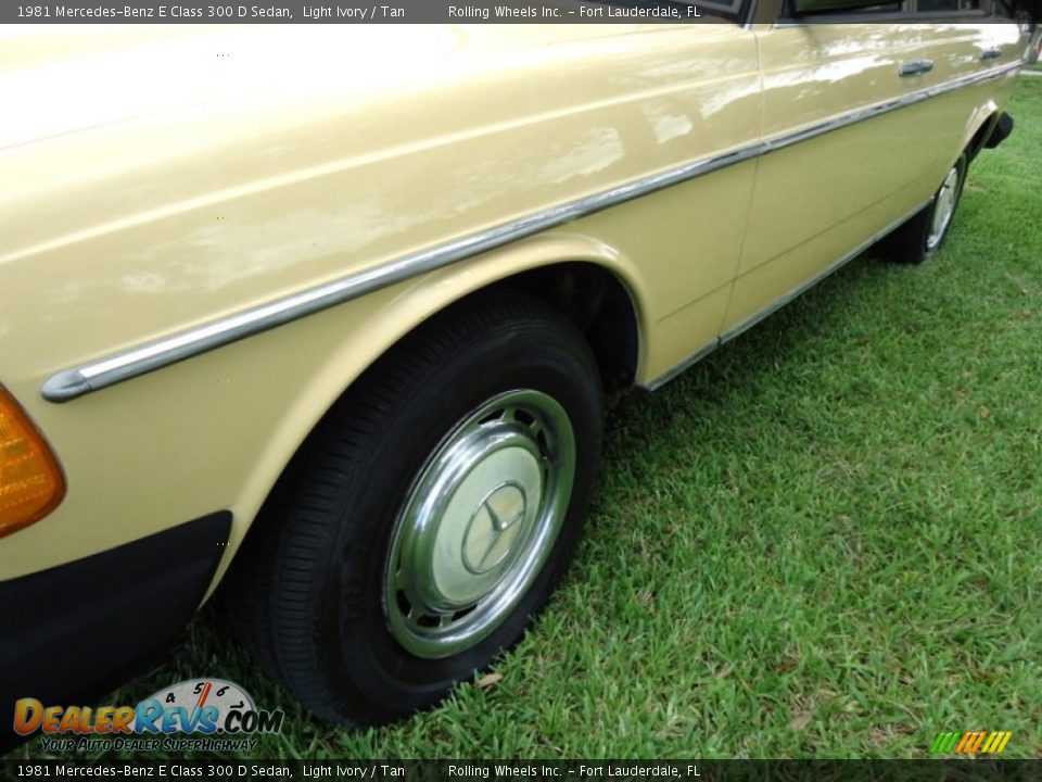 1981 Mercedes-Benz E Class 300 D Sedan Light Ivory / Tan Photo #21
