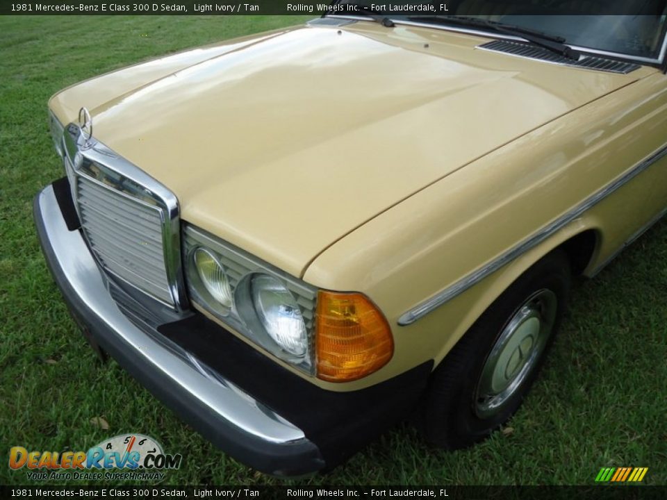 1981 Mercedes-Benz E Class 300 D Sedan Light Ivory / Tan Photo #22