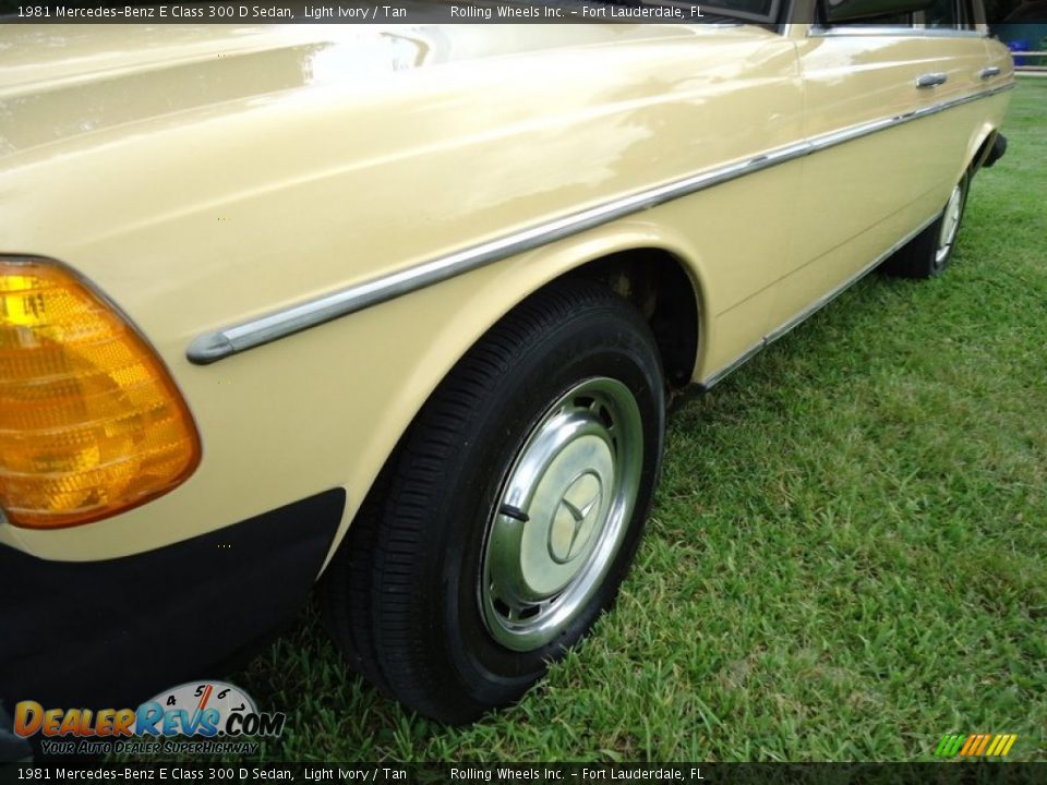 1981 Mercedes-Benz E Class 300 D Sedan Light Ivory / Tan Photo #30