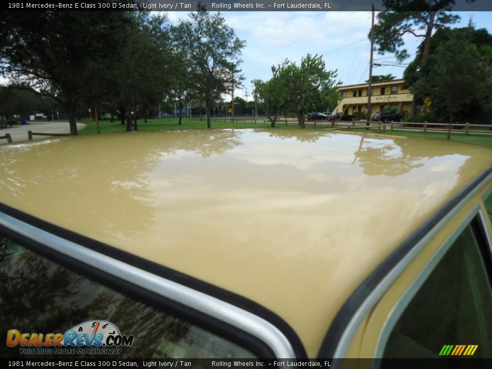 1981 Mercedes-Benz E Class 300 D Sedan Light Ivory / Tan Photo #32
