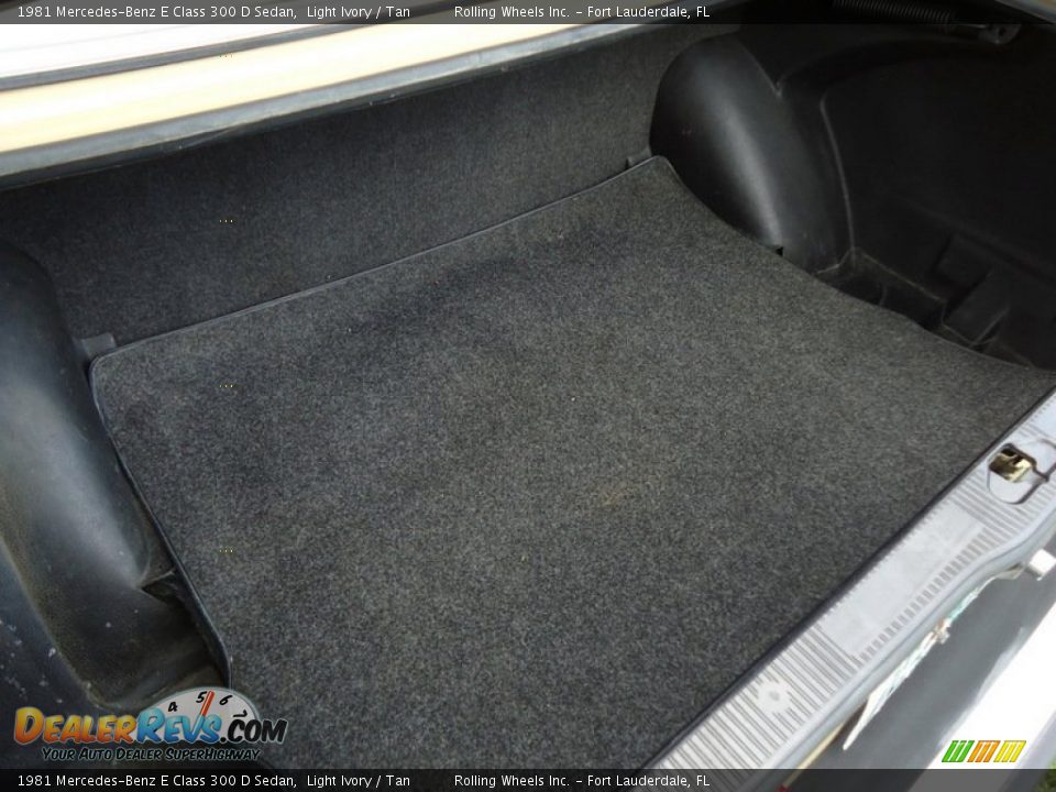 1981 Mercedes-Benz E Class 300 D Sedan Trunk Photo #34