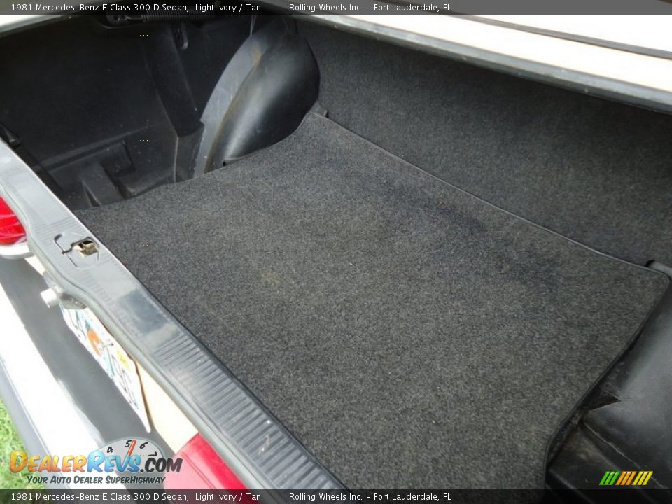 1981 Mercedes-Benz E Class 300 D Sedan Trunk Photo #35