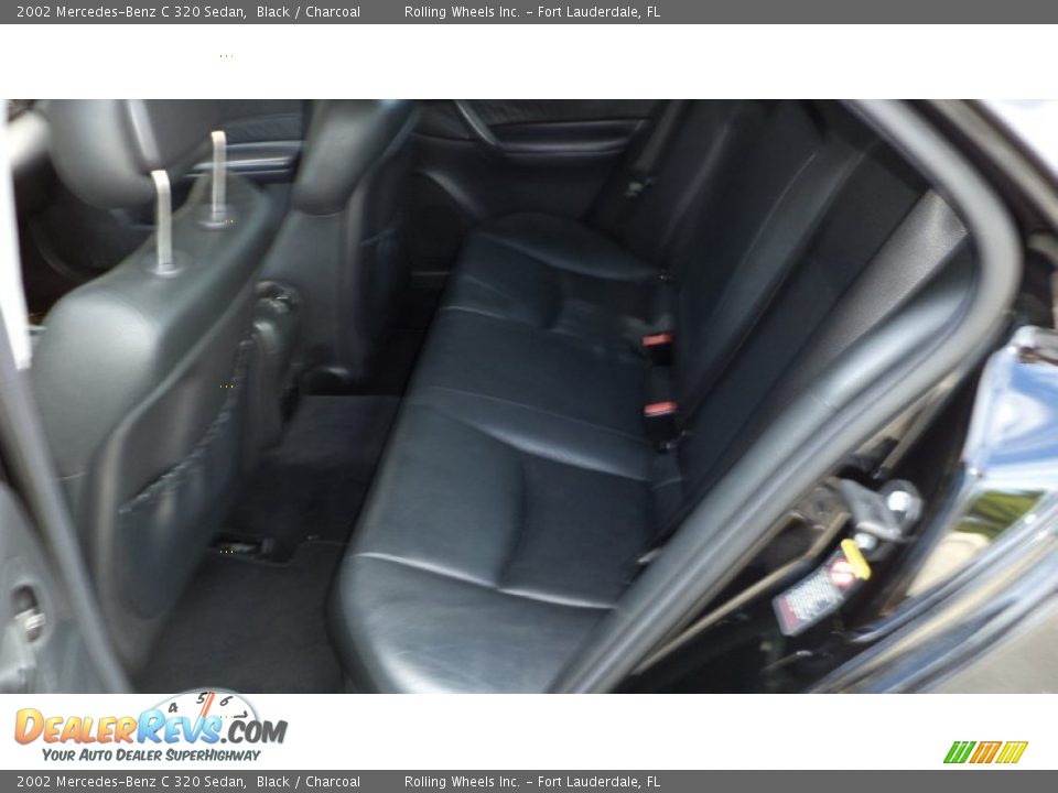 2002 Mercedes-Benz C 320 Sedan Black / Charcoal Photo #6