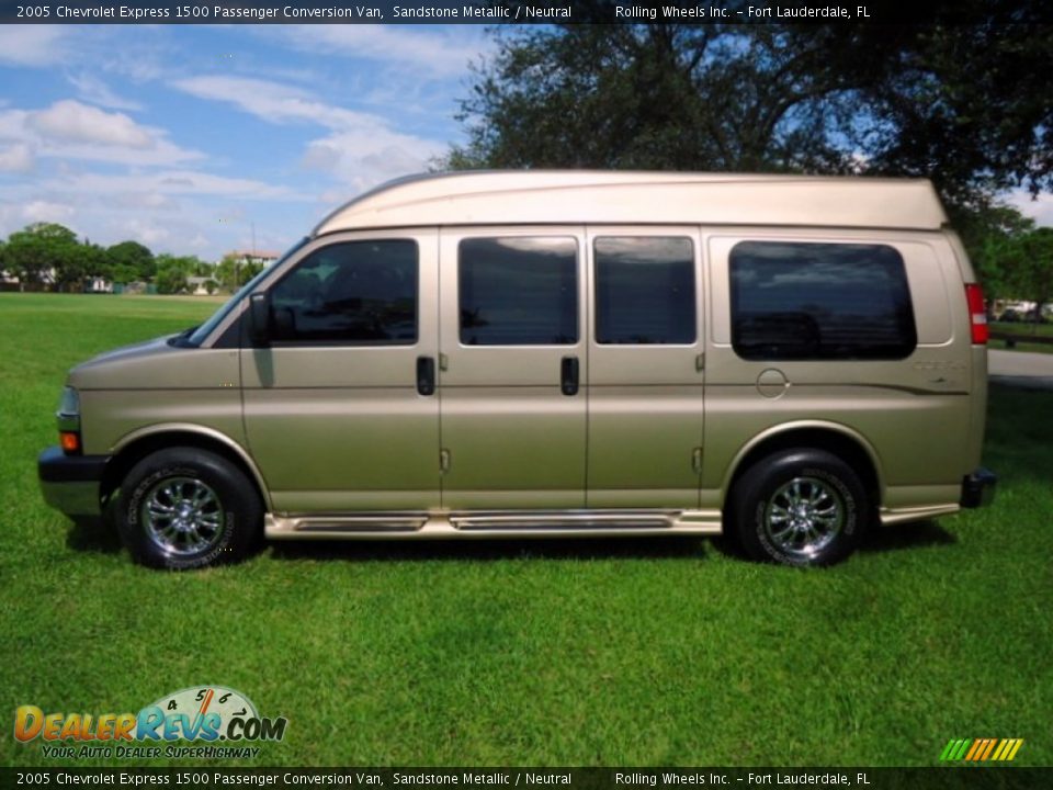 Sandstone Metallic 2005 Chevrolet Express 1500 Passenger Conversion Van Photo #10