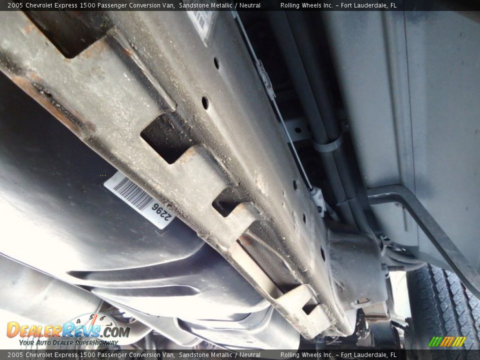 Undercarriage of 2005 Chevrolet Express 1500 Passenger Conversion Van Photo #25