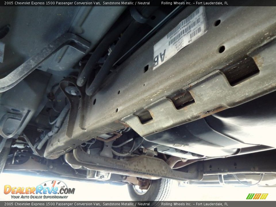 Undercarriage of 2005 Chevrolet Express 1500 Passenger Conversion Van Photo #26