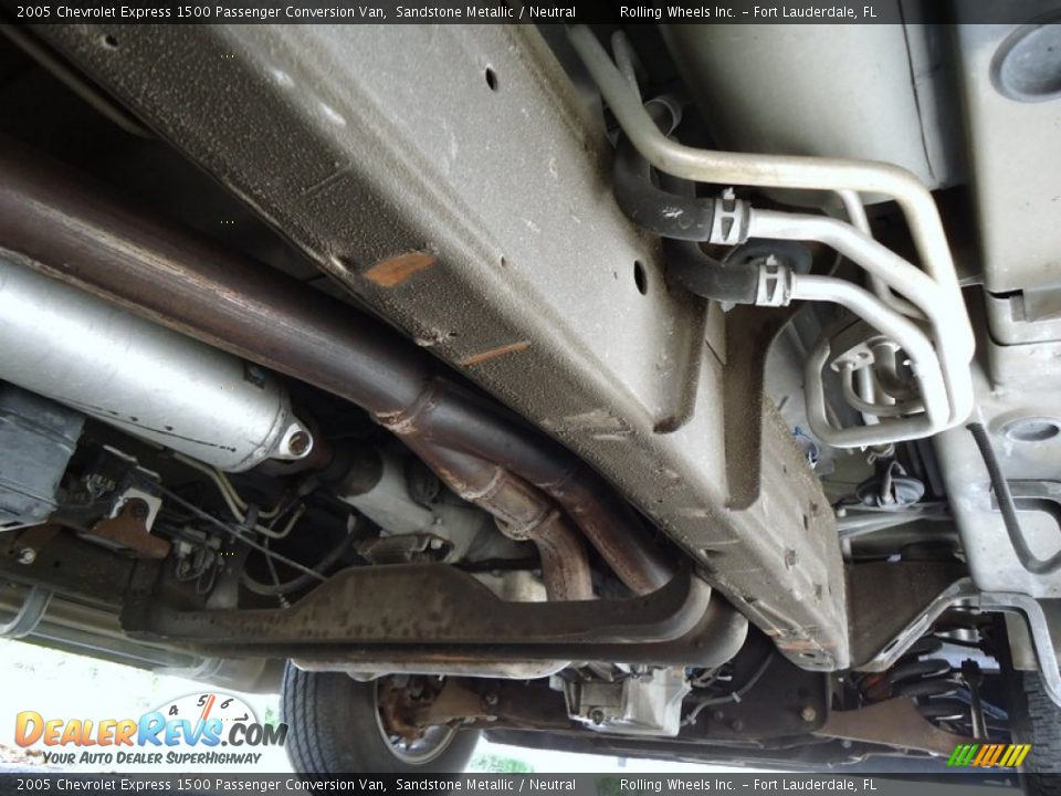 Undercarriage of 2005 Chevrolet Express 1500 Passenger Conversion Van Photo #28