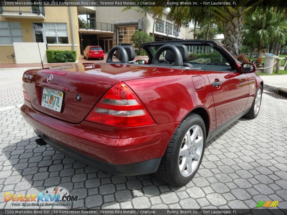 2000 Mercedes-Benz SLK 230 Kompressor Roadster Firemist Red Metallic / Charcoal Photo #1