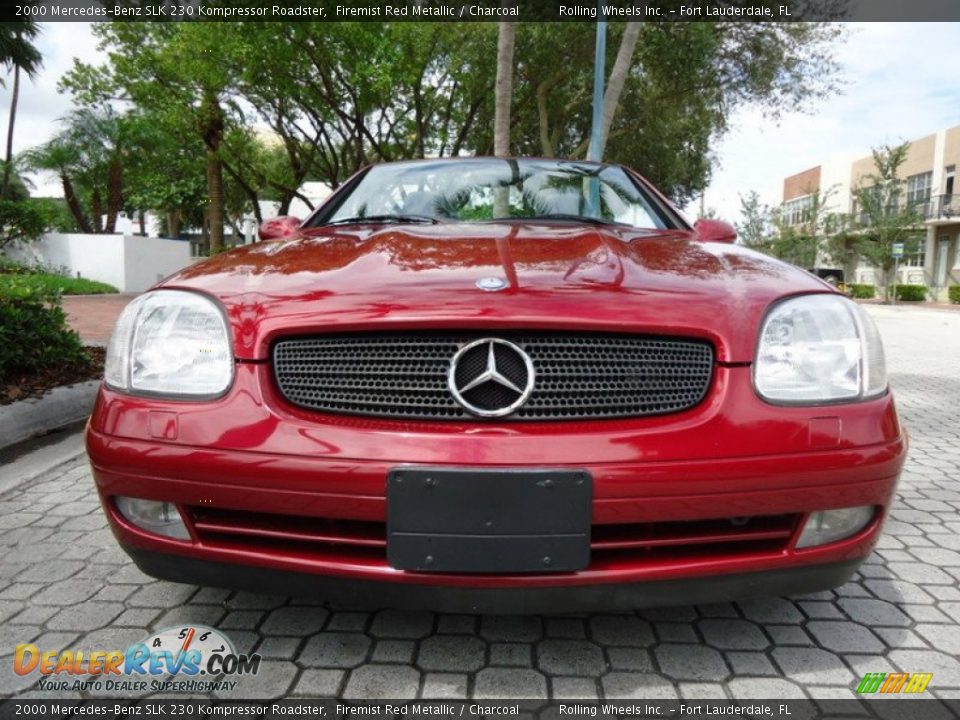2000 Mercedes-Benz SLK 230 Kompressor Roadster Firemist Red Metallic / Charcoal Photo #3