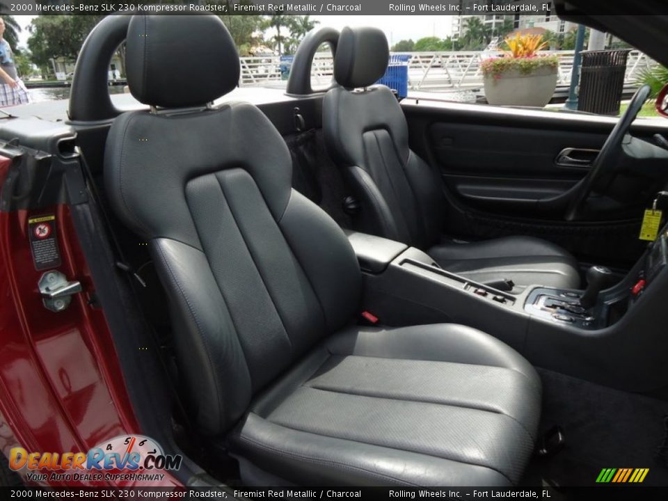 2000 Mercedes-Benz SLK 230 Kompressor Roadster Firemist Red Metallic / Charcoal Photo #8