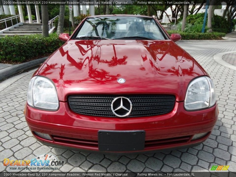 2000 Mercedes-Benz SLK 230 Kompressor Roadster Firemist Red Metallic / Charcoal Photo #9