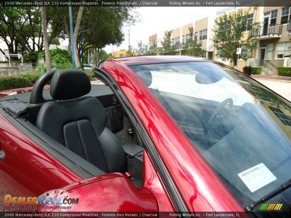 2000 Mercedes-Benz SLK 230 Kompressor Roadster Firemist Red Metallic / Charcoal Photo #16