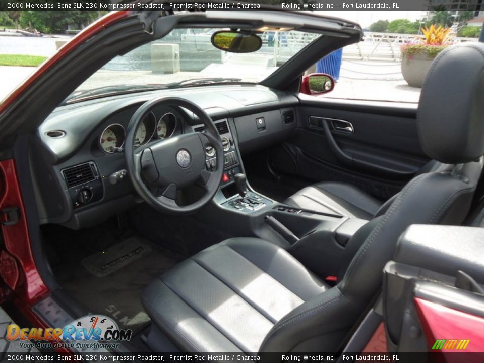 Charcoal Interior - 2000 Mercedes-Benz SLK 230 Kompressor Roadster Photo #17