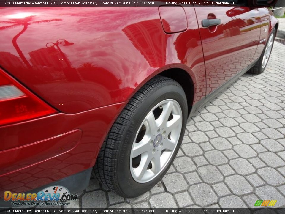 2000 Mercedes-Benz SLK 230 Kompressor Roadster Firemist Red Metallic / Charcoal Photo #18