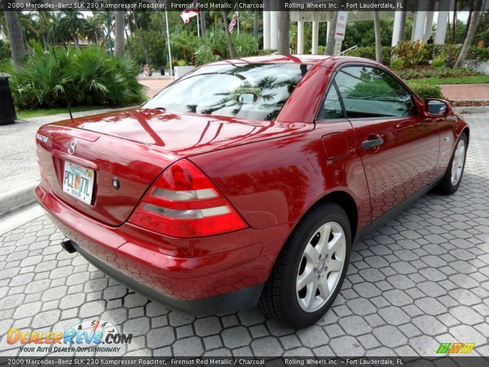 2000 Mercedes-Benz SLK 230 Kompressor Roadster Firemist Red Metallic / Charcoal Photo #20