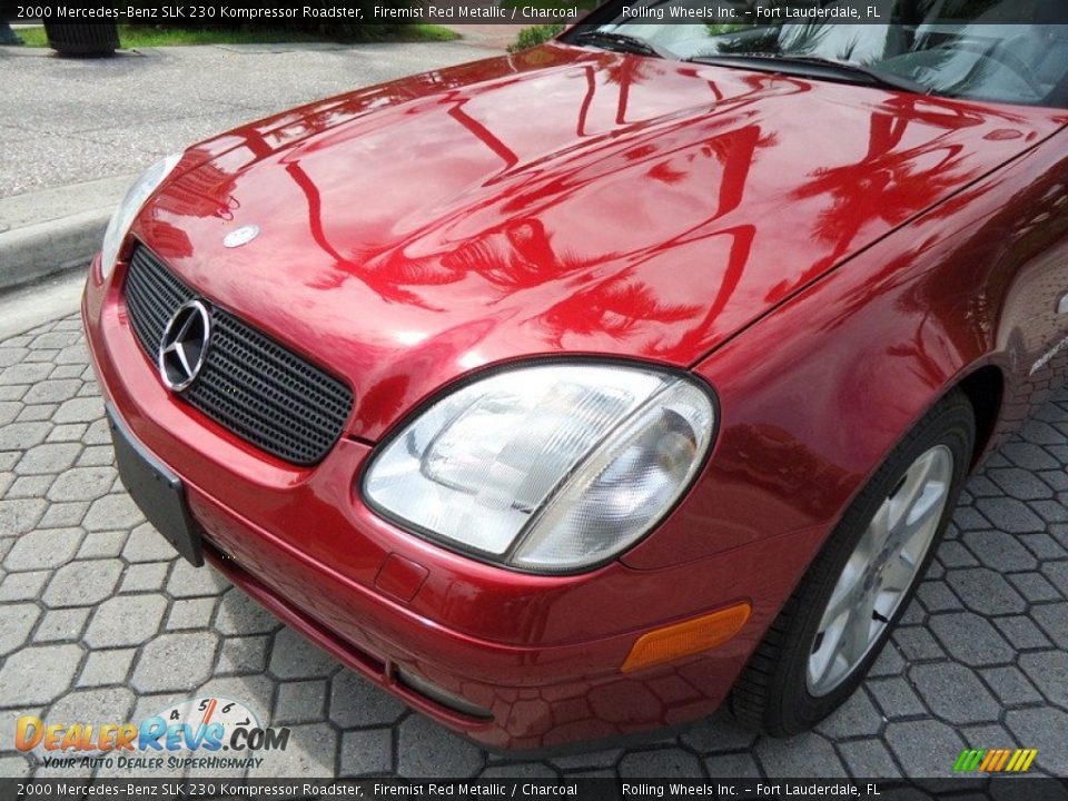 2000 Mercedes-Benz SLK 230 Kompressor Roadster Firemist Red Metallic / Charcoal Photo #21