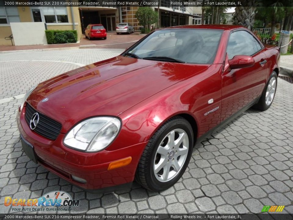 2000 Mercedes-Benz SLK 230 Kompressor Roadster Firemist Red Metallic / Charcoal Photo #22