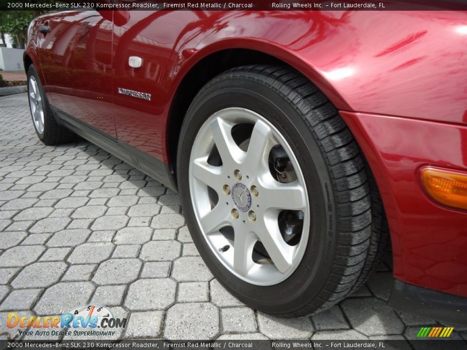 2000 Mercedes-Benz SLK 230 Kompressor Roadster Firemist Red Metallic / Charcoal Photo #23