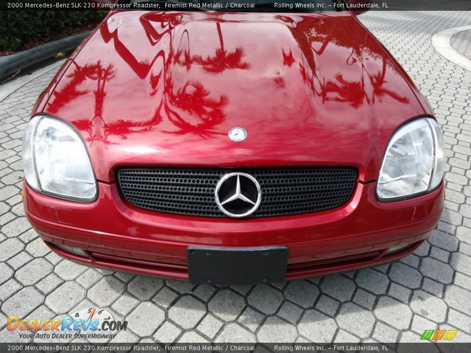 2000 Mercedes-Benz SLK 230 Kompressor Roadster Firemist Red Metallic / Charcoal Photo #26