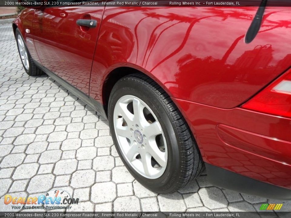 2000 Mercedes-Benz SLK 230 Kompressor Roadster Firemist Red Metallic / Charcoal Photo #27