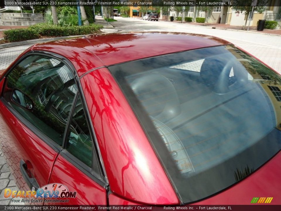 2000 Mercedes-Benz SLK 230 Kompressor Roadster Firemist Red Metallic / Charcoal Photo #31