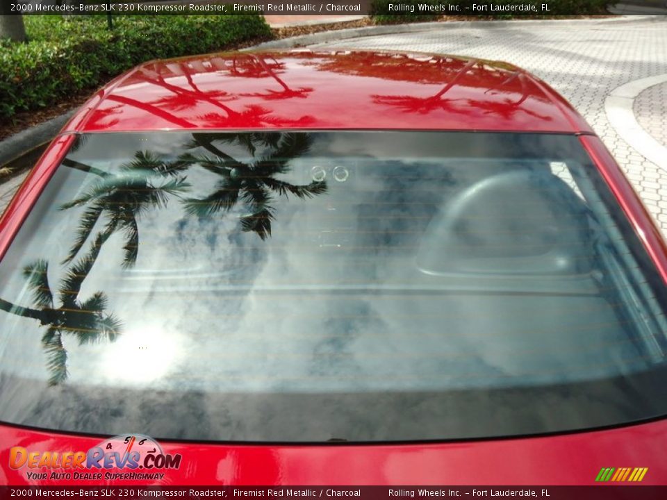 2000 Mercedes-Benz SLK 230 Kompressor Roadster Firemist Red Metallic / Charcoal Photo #32