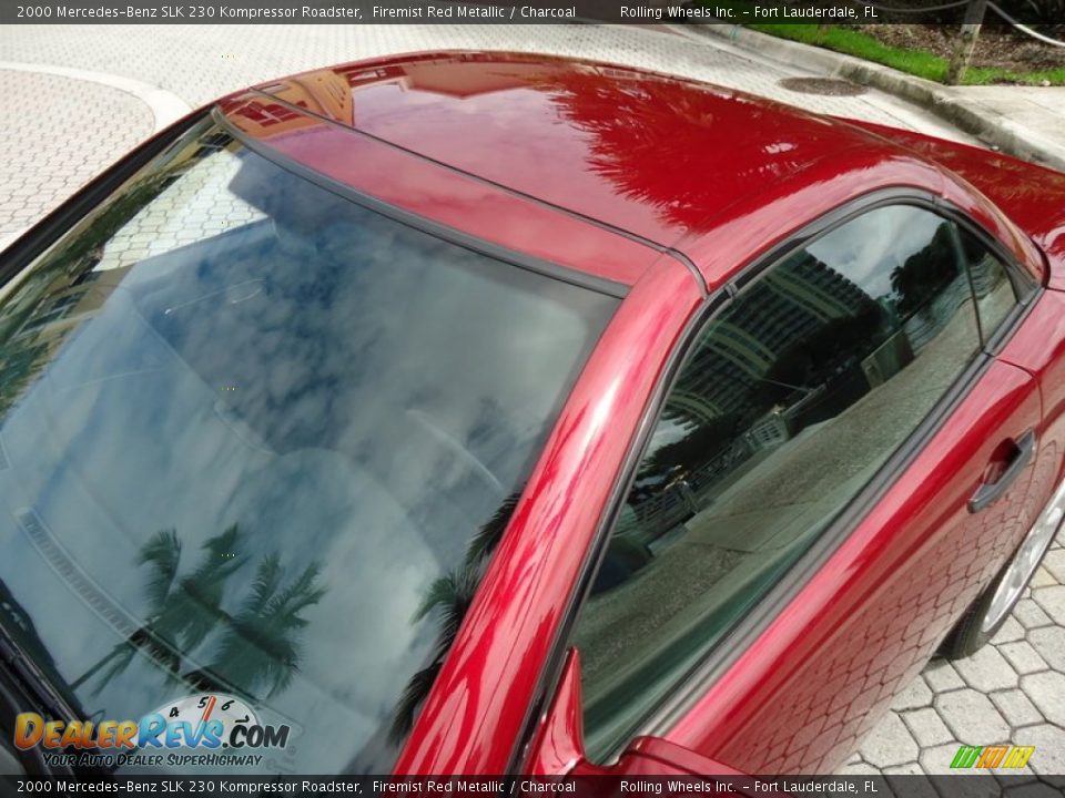 2000 Mercedes-Benz SLK 230 Kompressor Roadster Firemist Red Metallic / Charcoal Photo #35