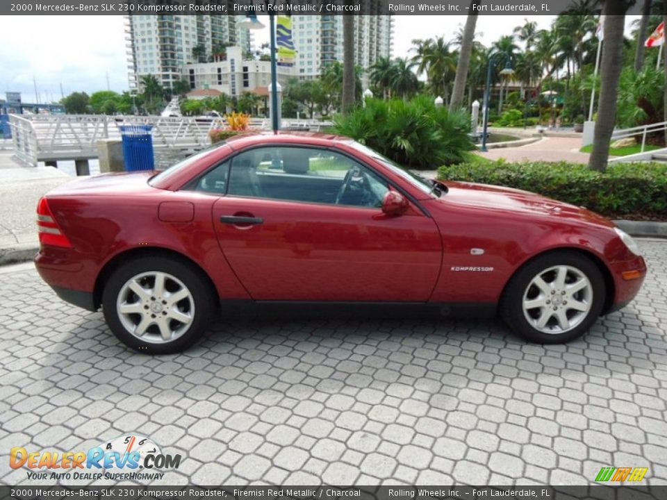 2000 Mercedes-Benz SLK 230 Kompressor Roadster Firemist Red Metallic / Charcoal Photo #36