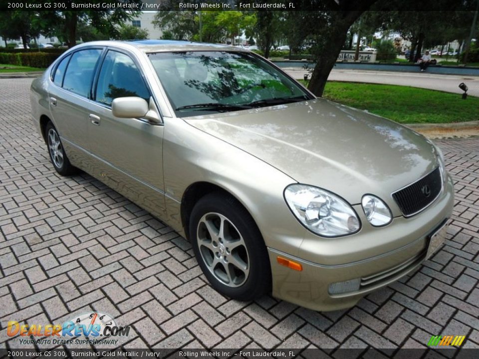 2000 Lexus GS 300 Burnished Gold Metallic / Ivory Photo #2