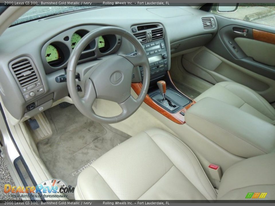 Ivory Interior - 2000 Lexus GS 300 Photo #3