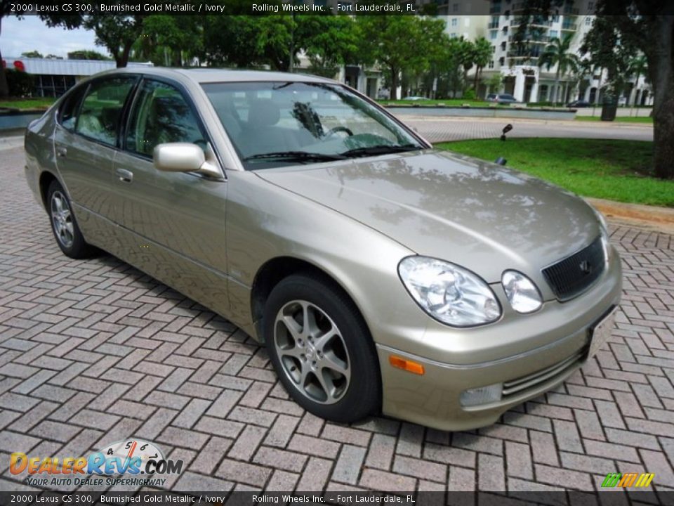 2000 Lexus GS 300 Burnished Gold Metallic / Ivory Photo #13