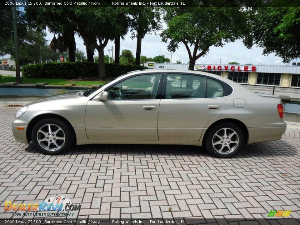2000 Lexus GS 300 Burnished Gold Metallic / Ivory Photo #17
