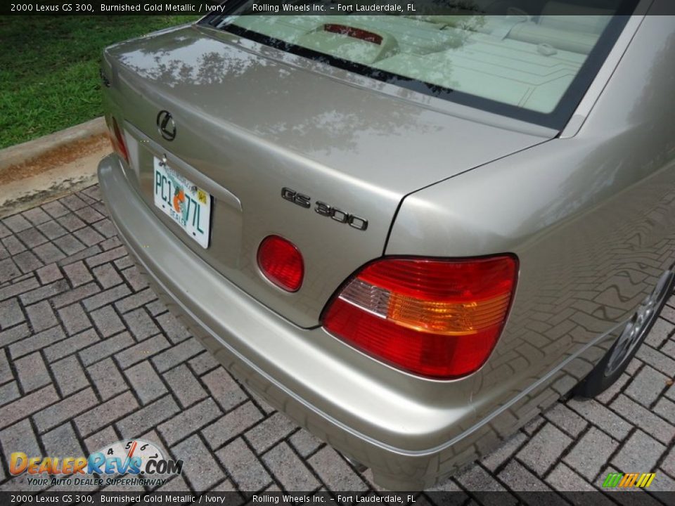 2000 Lexus GS 300 Burnished Gold Metallic / Ivory Photo #22