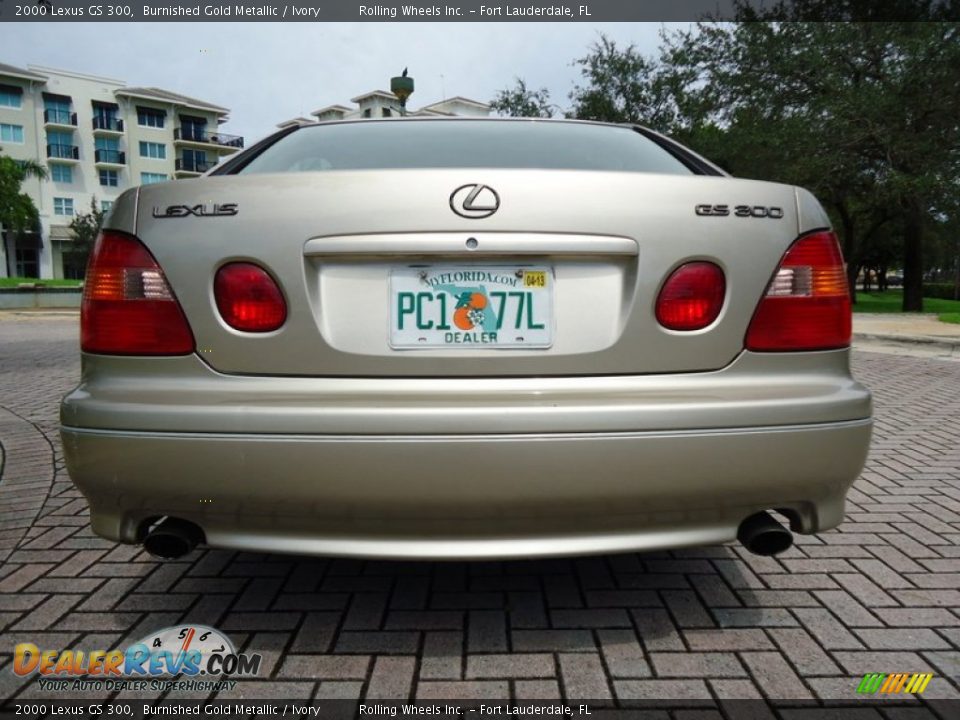 2000 Lexus GS 300 Burnished Gold Metallic / Ivory Photo #24