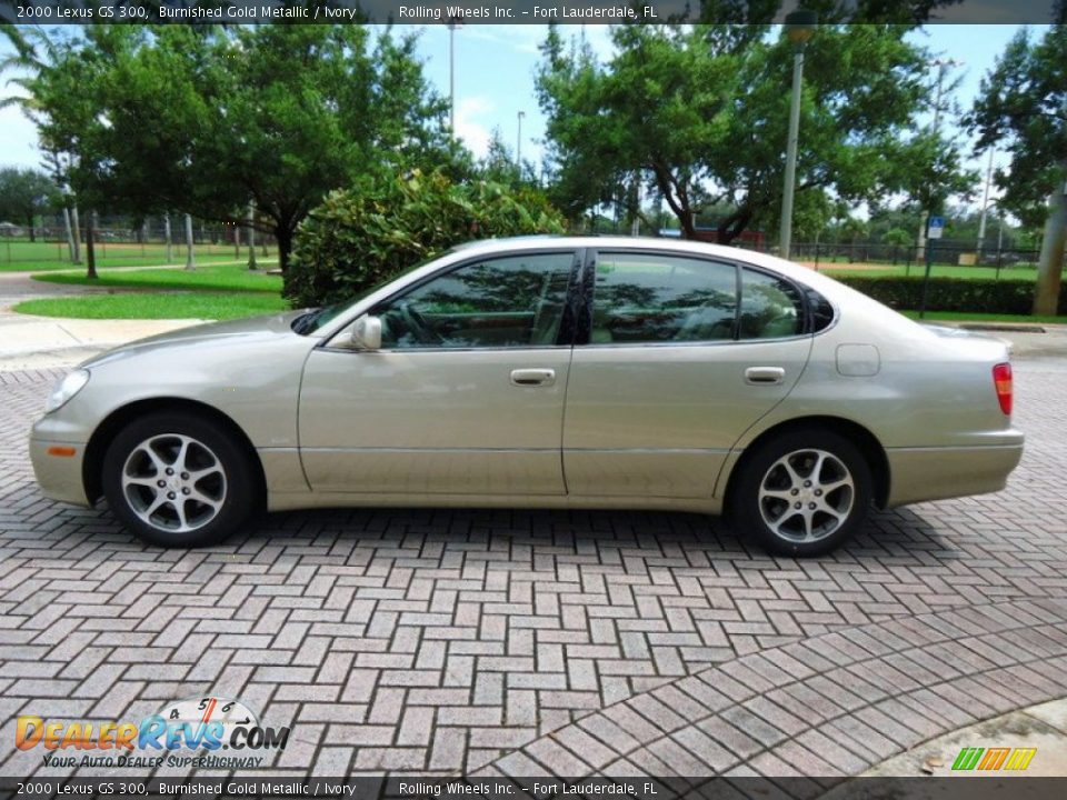 2000 Lexus GS 300 Burnished Gold Metallic / Ivory Photo #28