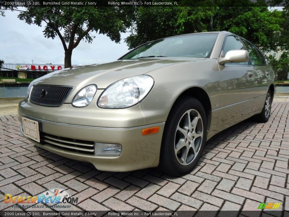 2000 Lexus GS 300 Burnished Gold Metallic / Ivory Photo #33