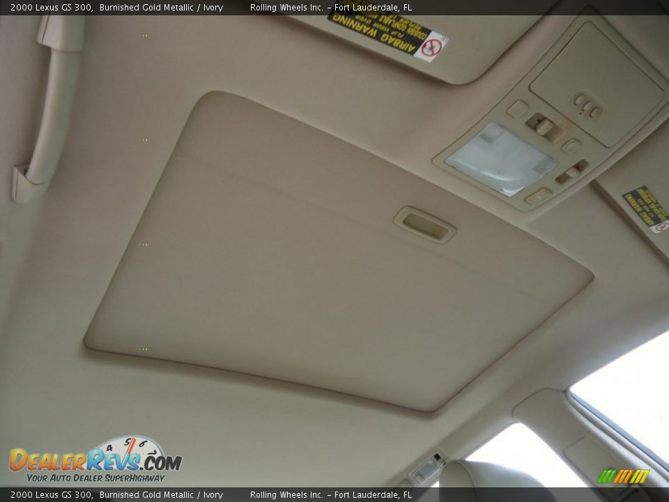 2000 Lexus GS 300 Burnished Gold Metallic / Ivory Photo #34