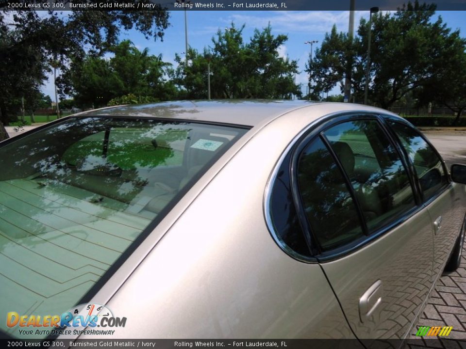 2000 Lexus GS 300 Burnished Gold Metallic / Ivory Photo #36