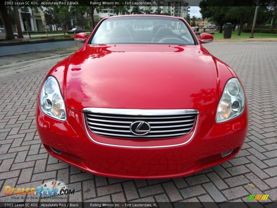2003 Lexus SC 430 Absolutely Red / Black Photo #7