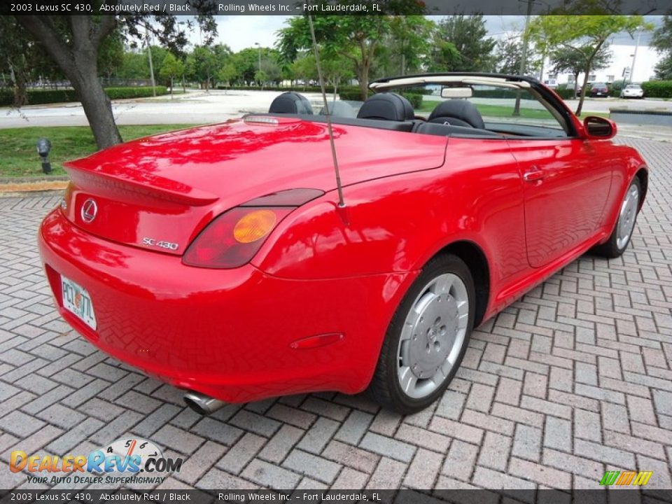 2003 Lexus SC 430 Absolutely Red / Black Photo #8