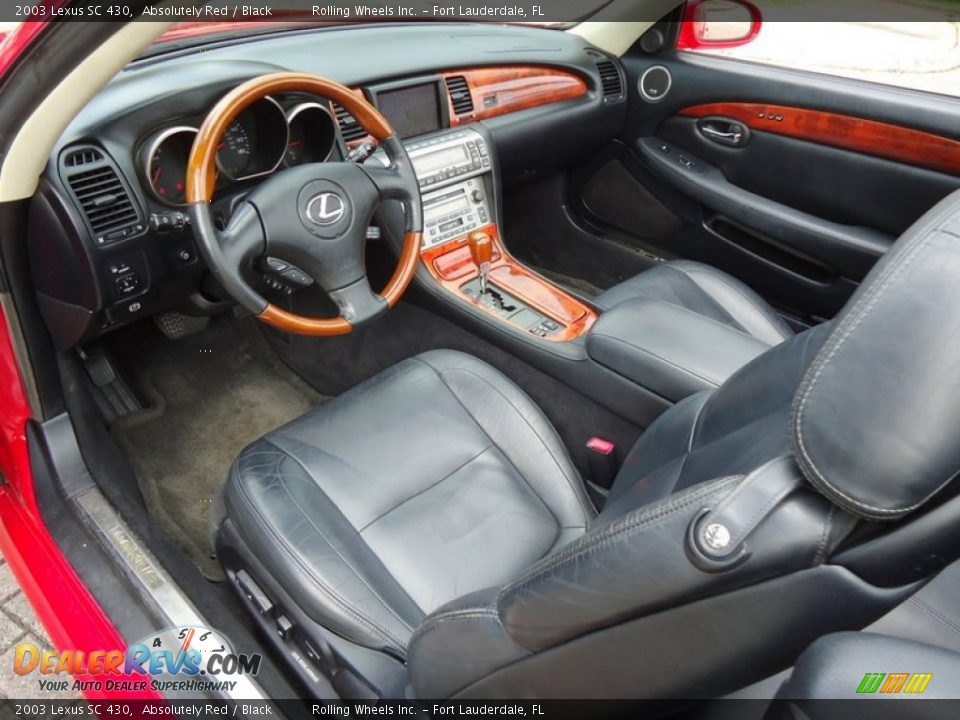 Black Interior - 2003 Lexus SC 430 Photo #9