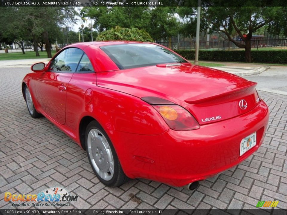 2003 Lexus SC 430 Absolutely Red / Black Photo #12