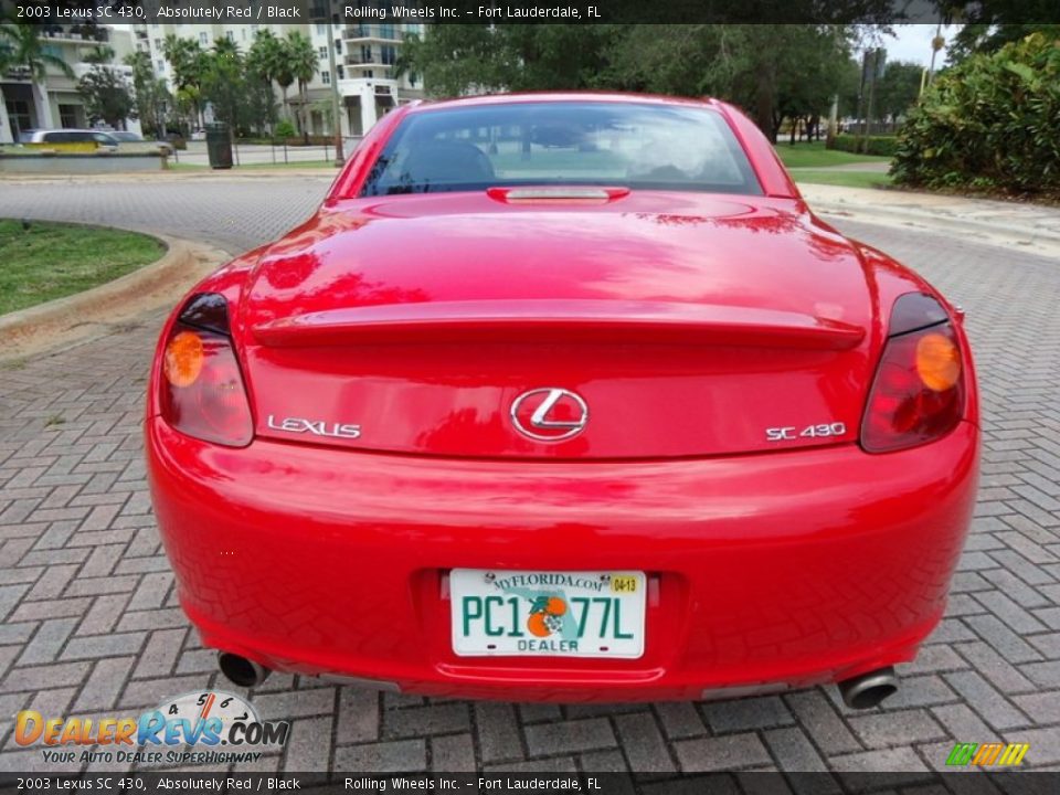 2003 Lexus SC 430 Absolutely Red / Black Photo #13